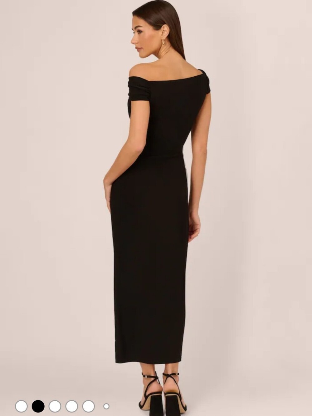 Adrianna Papell NWT Black Cowl Neck Matte Jersey Maxi Dress Size 16 $119 Strecty - Picture 2 of 10